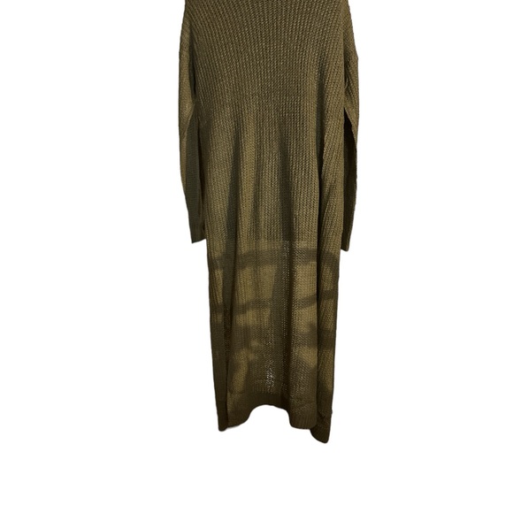 Khaki Light Weight Maxi Cardigan. - Size 2X - Picture 4 of 7